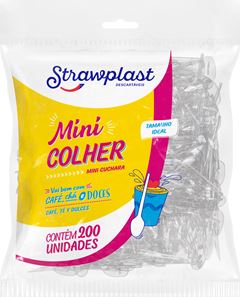 Colher Descartavel Strawplast Para Cafe 200un