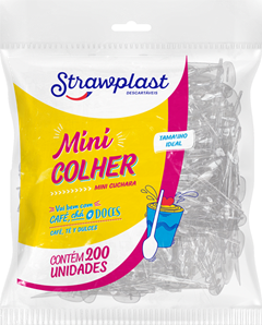 Colher Descartavel Strawplast Para Cafe 200un