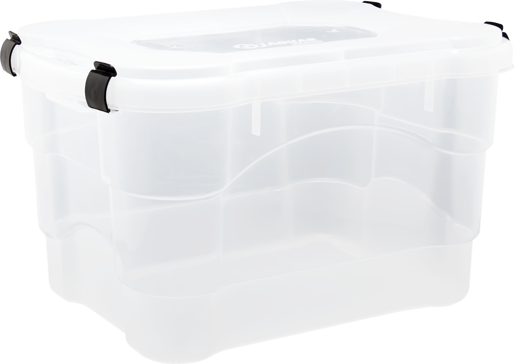 Caixa Organizadora Plastico Jaguar Com Tampa 25l