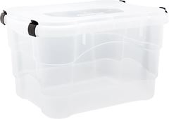 Caixa Organizadora Plastico Jaguar Com Tampa 25l