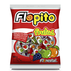 Pirulito Florestal Flopito Frutas 800g