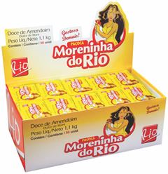 Pacoca Moreninha Rio Quadrada Embrulhada Display 50x1