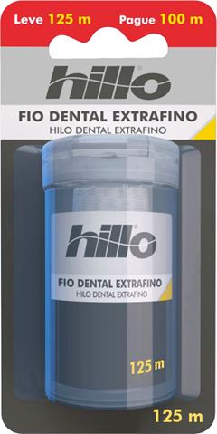 Fio Dental Hillo Extra Fino Lv125m Pg100m 12x1