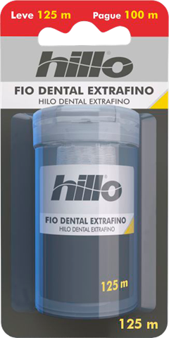 Fio Dental Hillo Extra Fino Lv125m Pg100m 12x1