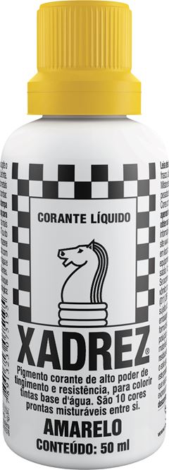 Corante Xadrez Liquido Amarelo 50ml