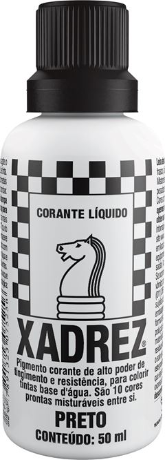 Corante Xadrez Liquido Preto 50ml