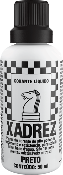 Corante Xadrez Liquido Preto 50ml