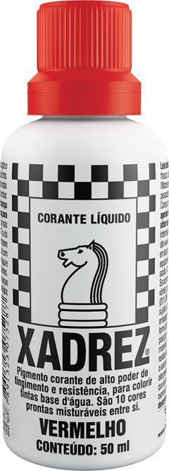 Corante Xadrez Liquido Vermelho 50ml