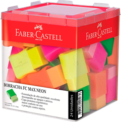 Borracha Faber Castell Tk Eco Plastico Neon