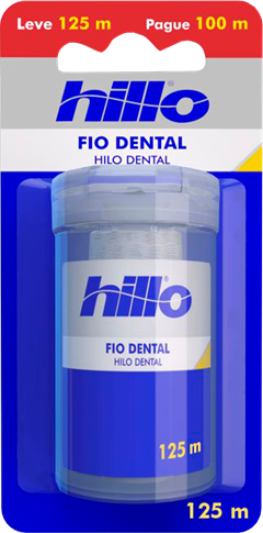 Fio Dental Hillo 125m Pague 100m 12x1