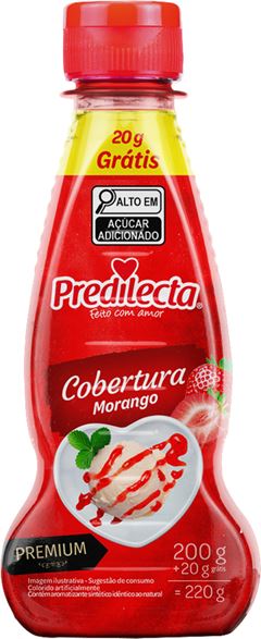 Cobertura Para Sorvete Predilecta Morango 220g