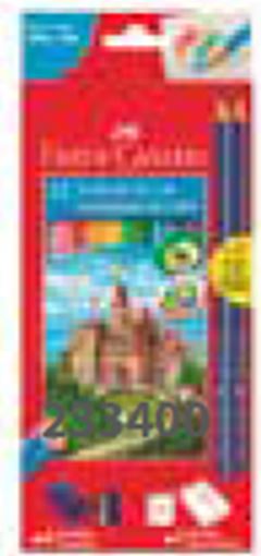 Lapis De Cor Faber Castell 12 Cores + Kit Escolar