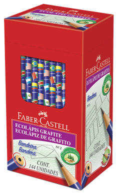 Lapis Grafite Faber Castell Fantasia Bandeiras