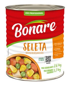 Seleta Legumes Com Milho Bonare Lata 1,7kg