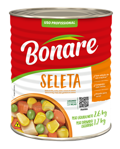 Seleta Legumes Com Milho Bonare Lata 1,7kg