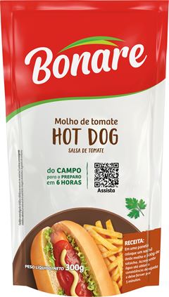 Molho De Tomate Bonare Hot Dog Sachet 300g