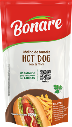 Molho De Tomate Bonare Hot Dog Sachet 300g