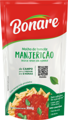 Molho De Tomate Bonare Manjericao Sachet 300g