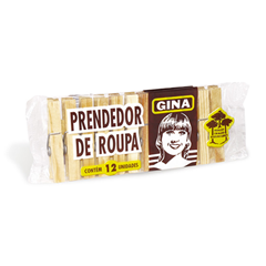 Prendedor De Roupa Madeira Gina 50x12un