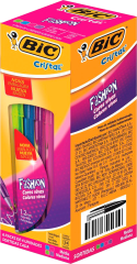 Caneta Bic Esferografica Fashion 6x4