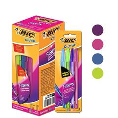 Caneta Bic Esferografica Fashion 6x4