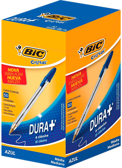 Caneta Bic Esferografica Cristal Azul