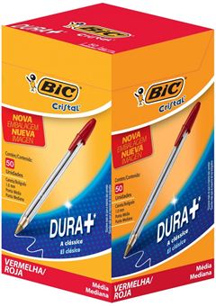 Caneta Bic Esferografica Cristal Vermelho