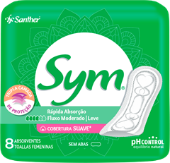 Absorvente Sym Suave Sem Abas Verde 8un