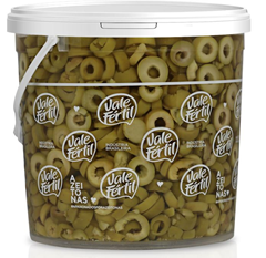 Azeitona Verde Vale Fertil Fatiada Balde 1,8kg