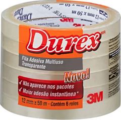 Fita Durex 3m 12mmx50m R400