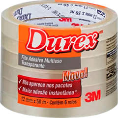 Fita Durex 3m 12mmx50m R400