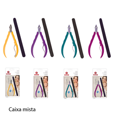 Alicate Cuticula Mundial Plastico Sandy 741 + Lixa