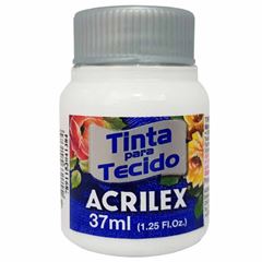 Tinta Tecido Acrilex Branco 37ml Ref 519