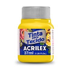 Tinta Tecido Acrilex Amarelo Ouro 37ml Ref 505