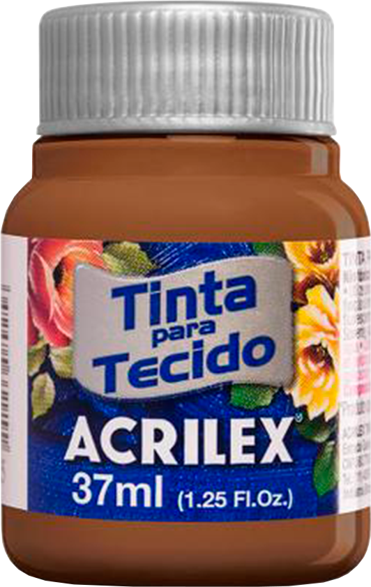 Tinta Tecido Acrilex Marrom 37ml Ref 531