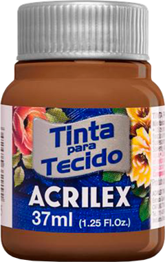 Tinta Tecido Acrilex Marrom 37ml Ref 531
