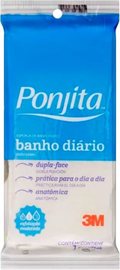 Esponja Banho 3m Ponjita Rosa Lv24 Pg22