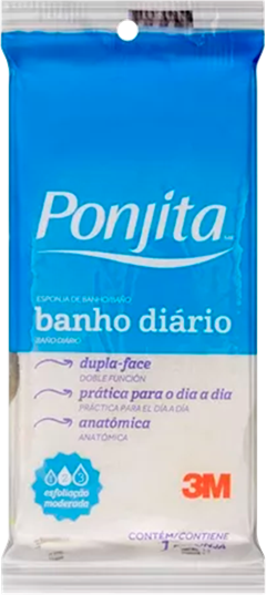 Esponja Banho 3m Ponjita Rosa Lv24 Pg22