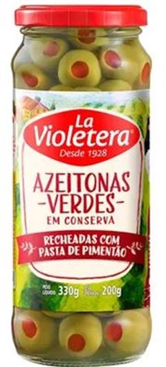 Azeitona Verde La Violetera Rechea 200g