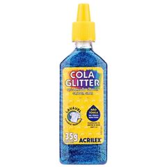 Cola Gliter Acrilex Azul Ref 204