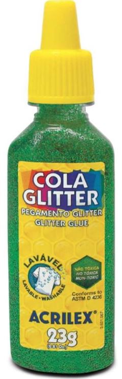 Cola Gliter Acrilex Verde Ref 206