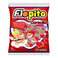 Pirulito Florestal Coracao Vermelho 500g