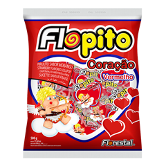 Pirulito Florestal Coracao Vermelho 500g