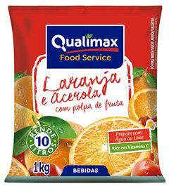 Refresco Qualimax Acerola/Laranja 1kg