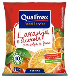 Refresco Qualimax Acerola/Laranja 1kg