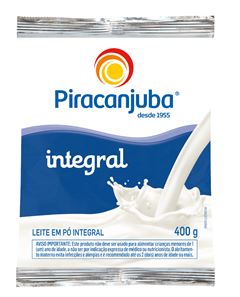 Leite Em Po Piracanjuba Integral Sachet 400g
