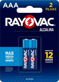Pilha Rayovac Alcalina Aaa Palito 20912 Sm 2un