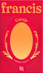 Sabonete Barra Francis Classico Vermelho Cereja 90gr