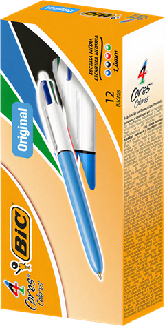 Caneta Bic Esferografica 4 Cores