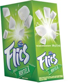 Chicle Flics Hortela 204g